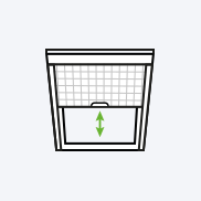 Roof windows insect screening icon