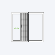 Pleated blinds for doors with insect screening