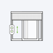 Elektrische Rollos für Türen