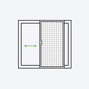Sliding system for doors insect screening
