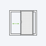 Schiebeanlage für Türen Insektenschutz