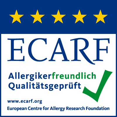 ECARF Siegel für Allergikerfreundlich