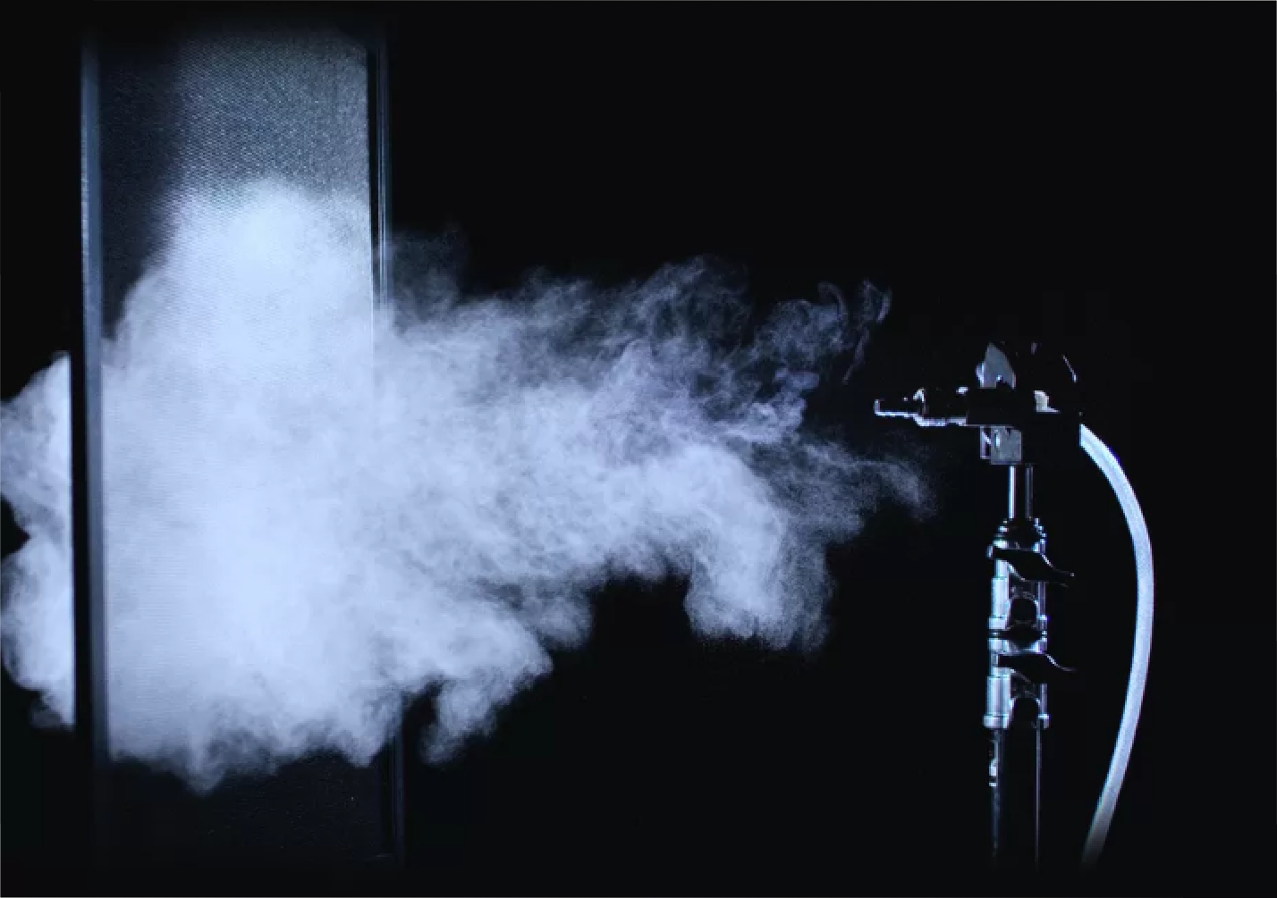 Luftdurchlass Tests am Neher Transpatec Gewebe.