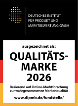 Auszeichnungs-Siegel für Neher Insektenschutz als Qualitätsmarke 2025. Gekürt vom Deutschen Institut für Produkt- und Marktbewertung GmbH.